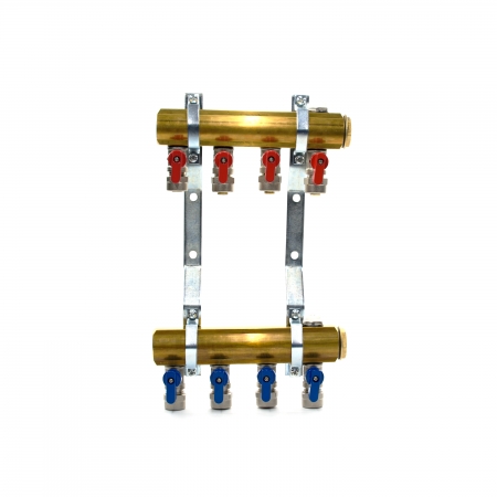 Brass manifold for radiant heating - type Z